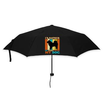 Eurasier Dog Lover Silhouette Vintage Sunset - Umbrella (small) - black - Front