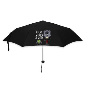 Trainer Padelteam Schläger Padel Statement Bälle - Regenschirm (klein) - Schwarz - Vorne