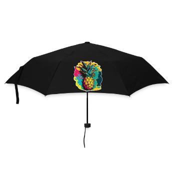 Fruit de l’ananas - Parapluie standard - noir - Devant