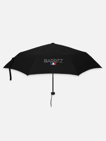 BIARRITZ FRANCE VACANCES FÊTE D’ÉTÉ (w) - Parapluie standard - noir