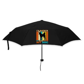 Indian Pariah Dog Lover Silhouette Vintage Sunset - Parapluie standard - noir - Devant