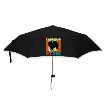 Indian Spitz Dog Lover Silhouette Vintage Sunset - Parapluie standard - noir - Devant