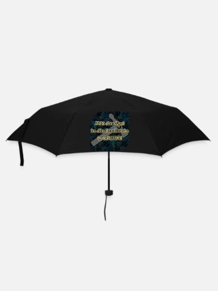 Mit der Axt in die Bank rein [STYLEZ] - Club WoW - Regenschirm (klein) - Schwarz