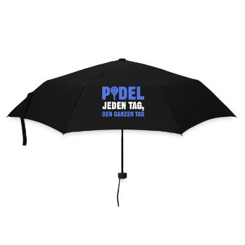 Spieler Padel Tennis Statement Spieler Training - Regenschirm (klein) - Schwarz - Vorne
