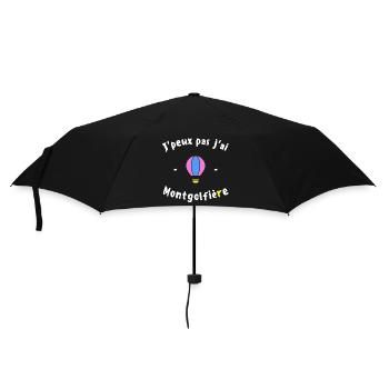 J peux pas j ai Montgolfière - Parapluie standard - noir - Devant