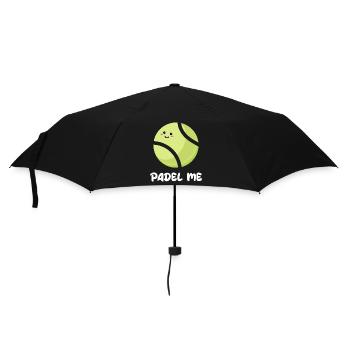 Sport Padel Player Balls Statement Padel Game - Umbrella (small) - black - Front