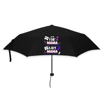 Sucette Maman Déclaration Grossesse Enceinte - Parapluie standard - noir - Devant