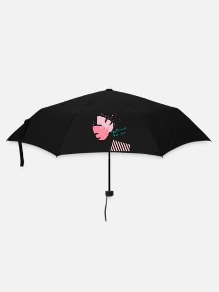 Enjoy the present - Umbrella (small) - black