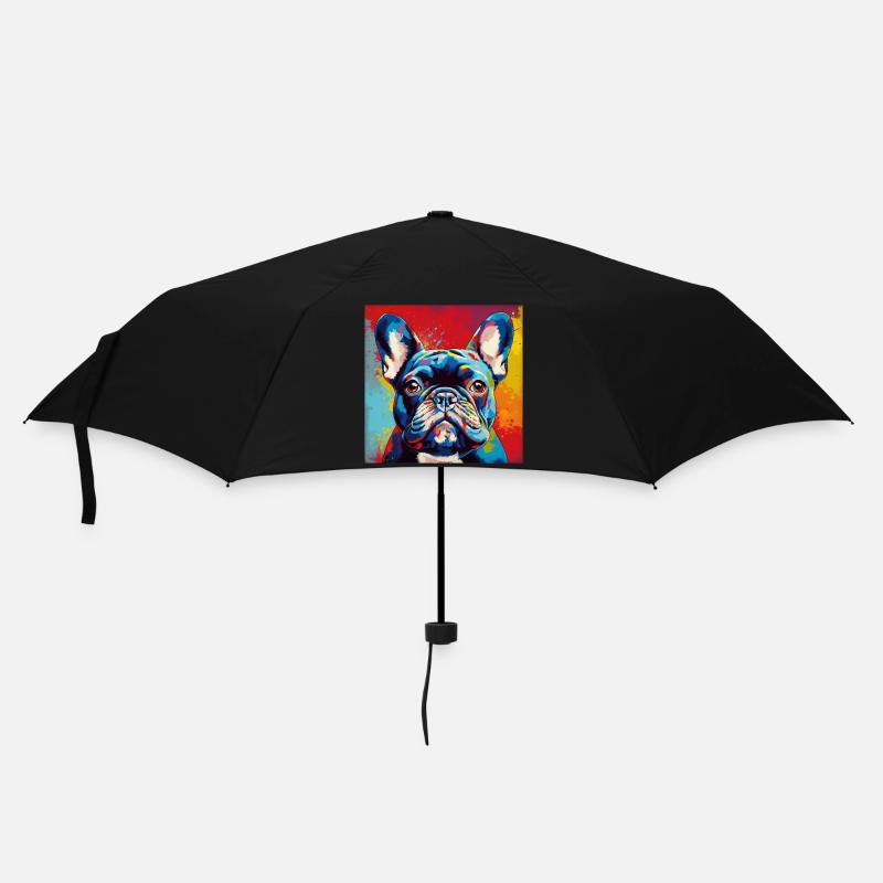 Bouledogue français Pop Art - Parapluie standard - noir