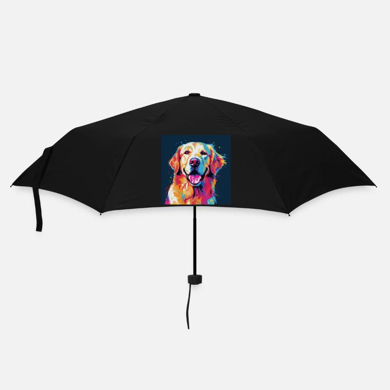 Golden Retriever Pop Art - Umbrella (small) - black