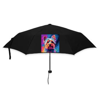 Yorkshire Terrier Pop Art - Parapluie standard - noir - Devant