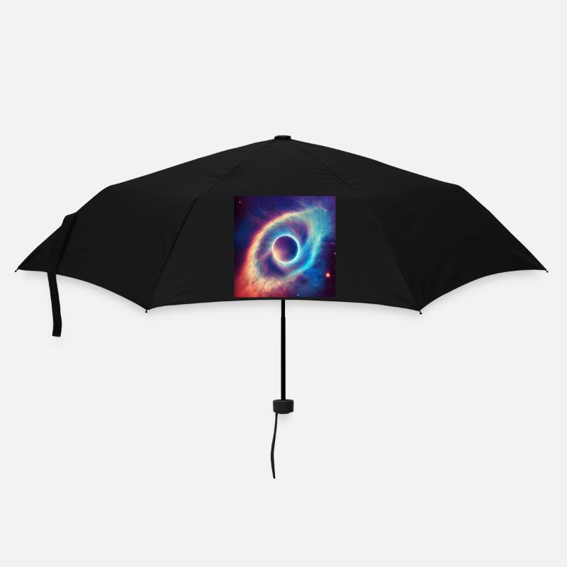 Das Auge am Himmel - Regenschirm (klein) - Schwarz