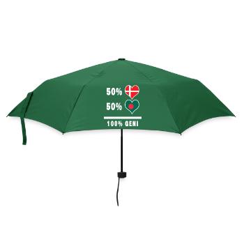 Bangladesh and Denmark 100% genius flag - Umbrella (small) - bottlegreen - Front
