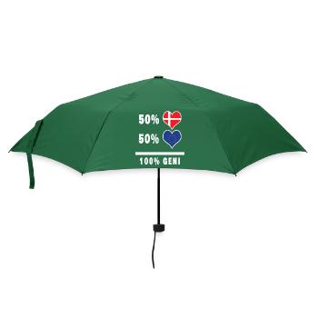 Europe et Danemark 100% drapeau de génie - Parapluie standard - vert bouteille - Devant