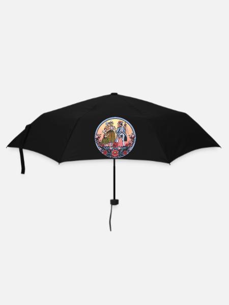 Sorbische Folklore – Tracht und Tanz - Regenschirm (klein) - Schwarz