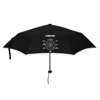 Flower of Life | Hermetic Laws | Karma - Umbrella (small) - black - Front