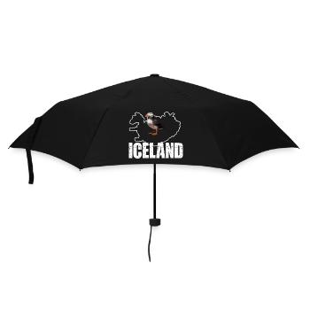 PUFFIN IN ICELAND - Umbrella (small) - black - Front