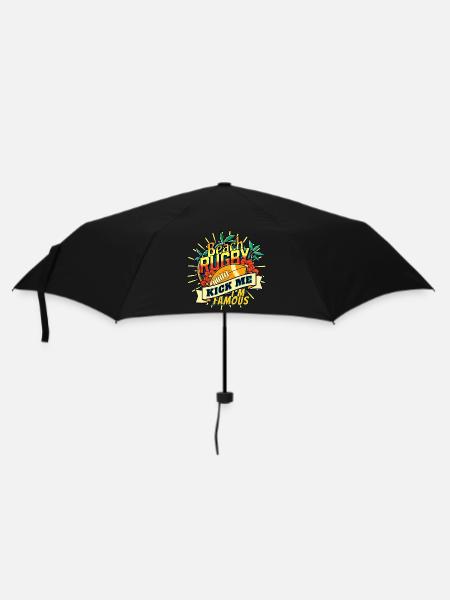 STRAND-RUGBY - KICK ME - Regenschirm (klein) - Schwarz