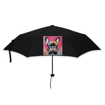 FRENCH BULLDOG - Umbrella (small) - black - Front
