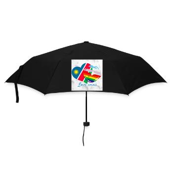 Namibia pride - Umbrella (small) - black - Front