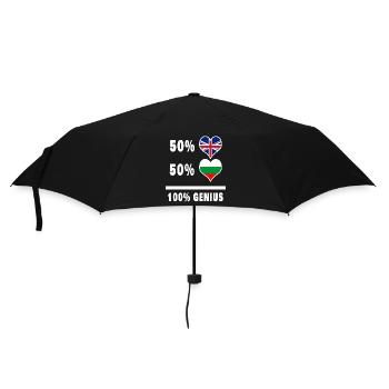 Bulgarie et Grande-Bretagne 100% Genius Flag - Parapluie standard - noir - Devant
