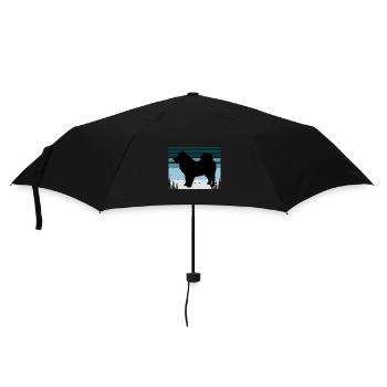 Eurasier Dog Lover Silhouette Vintage Sunset - Umbrella (small) - black - Front