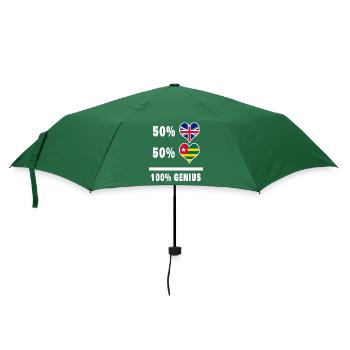 Togo and Great Britain 100% Genius Flag - Umbrella (small) - bottlegreen - Front