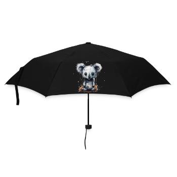 Cute Sad Koala - Umbrella (small) - black - Front