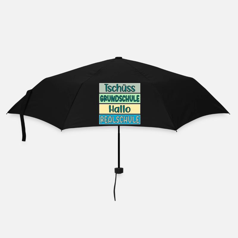 Tschüss Grundschule Hallo Realschule Schulwechsel - Regenschirm (klein) - Schwarz