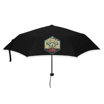 Illustration Traditional Pavement Portugal - Umbrella (small) - black - Front
