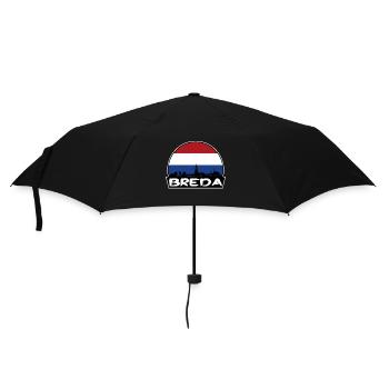 Breda Netherlands Flag Skyline Silhouette Travel - Umbrella (small) - black - Front