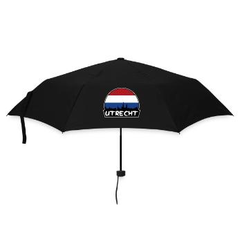 Utrecht Netherlands Flag Skyline Silhouette Travel - Umbrella (small) - black - Front