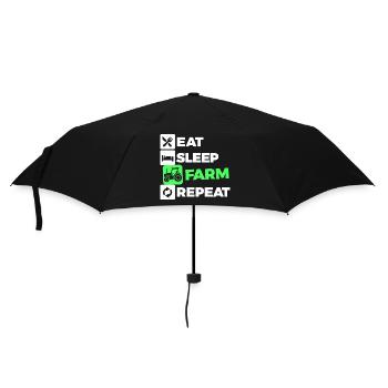 Landluft Statement Bauernhof Traktor Feld Fahrzeug - Regenschirm (klein) - Schwarz - Vorne
