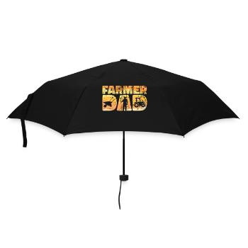 Motor Vehicle Tractor Statement Country Air Farmer - Umbrella (small) - black - Front