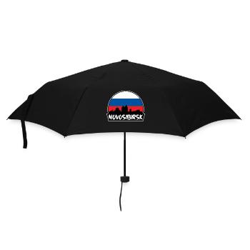 Novossibirsk Russie Flag Skyline Silhouette Voyage - Parapluie standard - noir - Devant