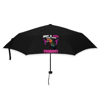 Juste une fille qui aime les perroquets - Parapluie standard - noir - Devant