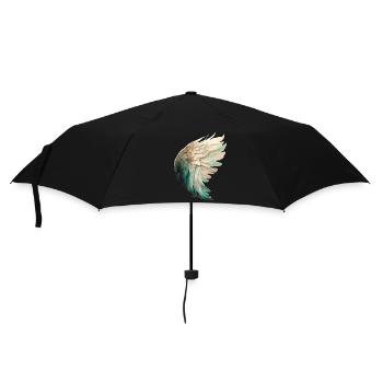 Aile d'oiseau pastel élégante - Parapluie standard - noir - Devant