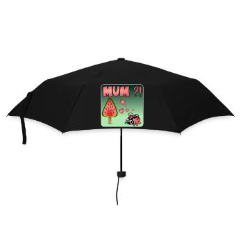 Watermelon BUG - Umbrella (small) - black - Front