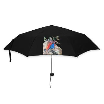 LIEBE DIE NATUR - Regenschirm (klein) - Schwarz - Vorne
