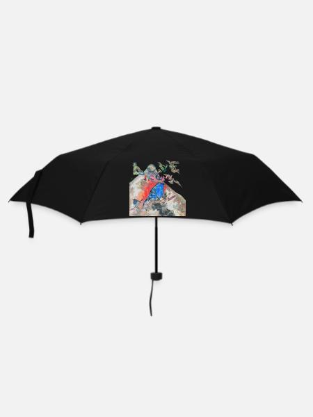 LIEBE DIE NATUR - Regenschirm (klein) - Schwarz