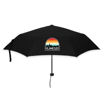 Nijmegen Netherlands Flag Skyline Travel Souvenir - Umbrella (small) - black - Front