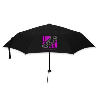 Kung Fu Königin - Regenschirm (klein) - Schwarz - Vorne