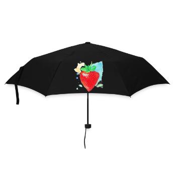 Strawberry - Umbrella (small) - black - Front