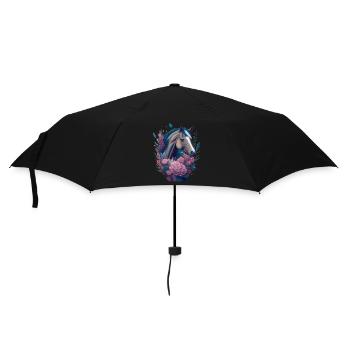 Fleurs de cheval - Parapluie standard - noir - Devant