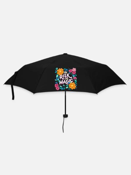 Magic and flowers - Umbrella (small) - black