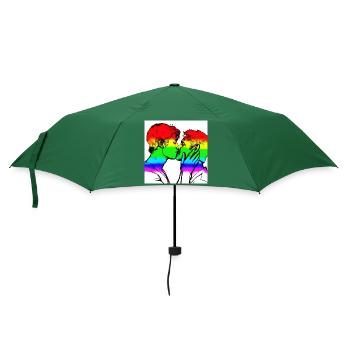 Embrasser les hommes - Parapluie standard - vert bouteille - Devant