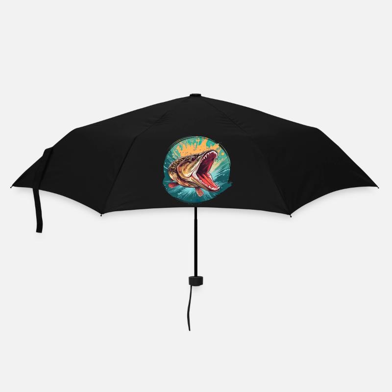 Hecht - Regenschirm (klein) - Schwarz