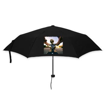 Alien Skateboard Selfie - Parapluie standard - noir - Devant