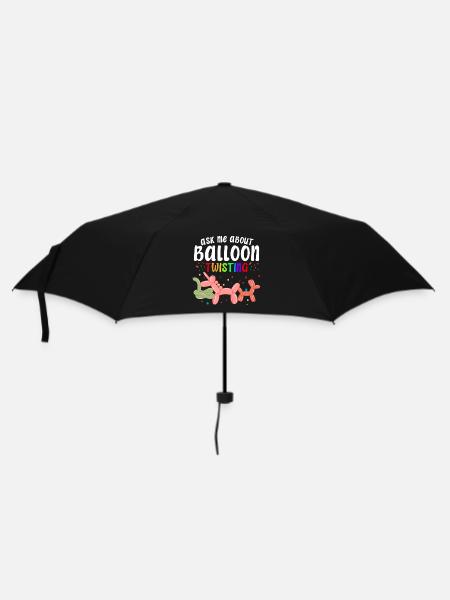 Ballon Twisting Design - Regenschirm (klein) - Schwarz