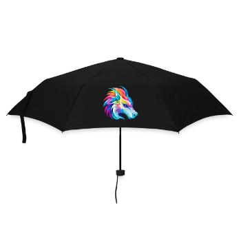 Rainbow Dragon Head - Umbrella (small) - black - Front